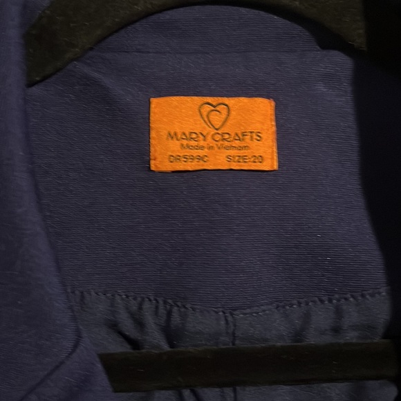 Mary Crafts navy blue suit coat. Size 20 and fits snug! - Picture 3 of 3